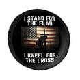 thumbnail image 1 of KAKALAD Stand for The Flag 01 Spare Tire Cover PVC Leather Universal Vehicle Accessories Buckle Car Tools 15”in, 1 of 4