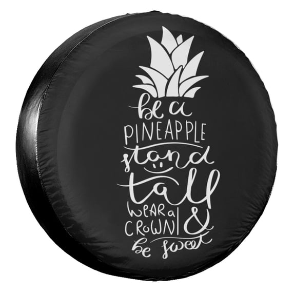 KAKALAD Stand tall pineapple Spare Tire Cover Universal Vehicle Accessories Buckle Car Tools 14”in