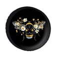 thumbnail image 1 of KAKALAD Sunflower And Bee 01 Spare Tire Cover PVC Leather Wheel Protectors Weatherproof Universal Dust-Proof for Trailer Rv SUV Truck Camper Travel Trailer Accessories 14 ” Inch, 1 of 4