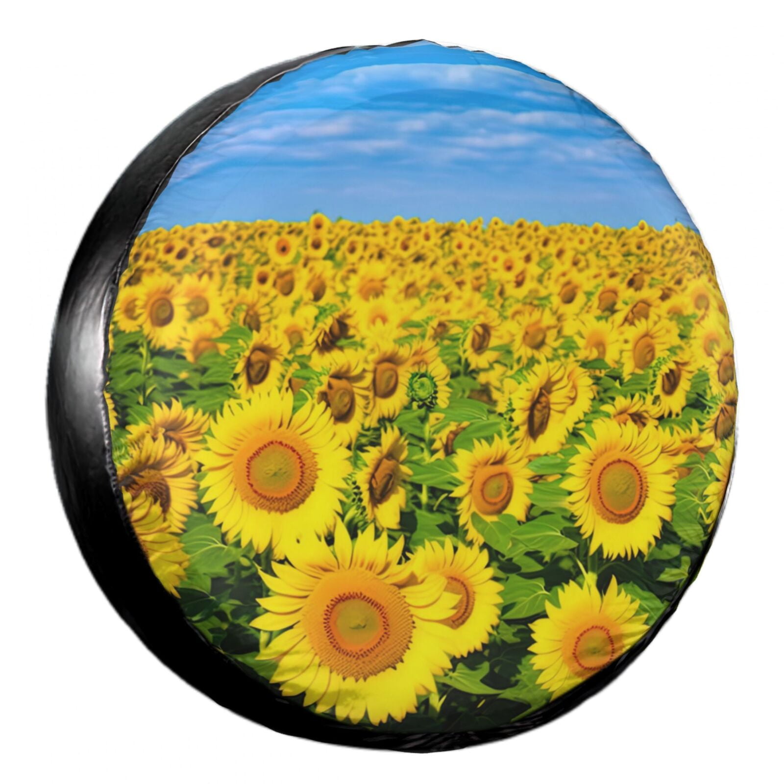 Kakalad Sunflower Ocean 02 Spare Tire Cover Weatherproof Universal