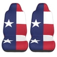thumbnail image 1 of KAKALAD Texas State Flag Car Accessories Seat Covers Set Vehicle Seat Covers Universal Front Seats Protector 2 Pcs, 1 of 9