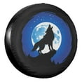 thumbnail image 1 of KAKALAD Wolf Camper 01 Spare Tire Cover Universal Car Vehicle Tools For Rv SUV Truck Camper Travel Trailer Accessories Buckle 14” Inch, 1 of 6