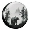 thumbnail image 1 of KAKALAD Woods Forests Bear 07 Spare Tire Cover Universal Car Vehicle Tools For Rv SUV Truck Camper Travel Trailer Accessories Buckle 14” Inch, 1 of 6