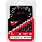 KAKEI 16 Inch Chainsaw Chain 3/8" LP Pitch .050" Gauge 56 Drive Links Fits Craftsman, Poulan, Ryobi, Echo, Greenworks and More- S56 (1 Chain)
