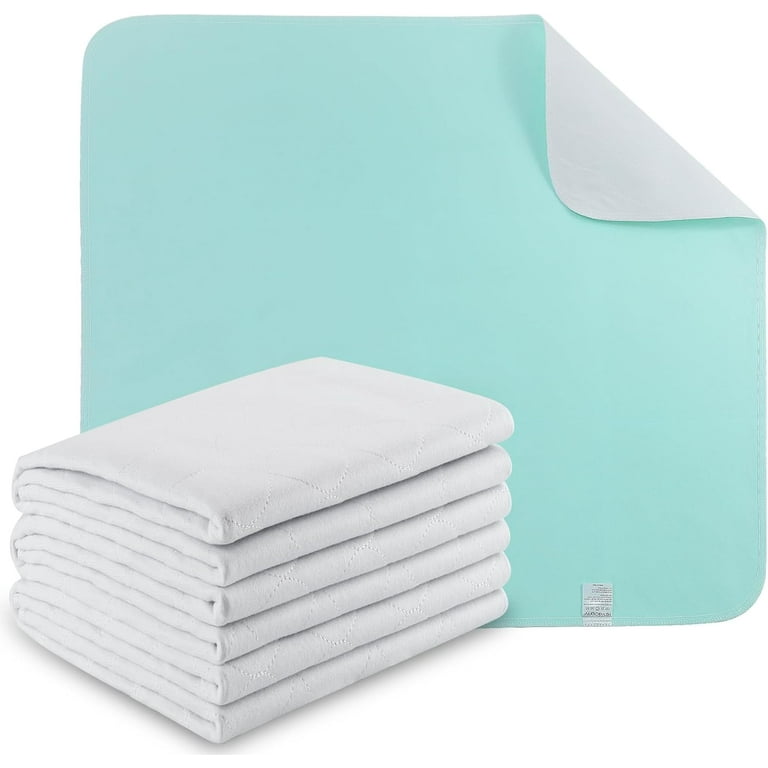 Nestl Reusable and Washable Incontinence Bed Pads, Waterproof Protective  Underpads, 34 x 36, 4 Pack