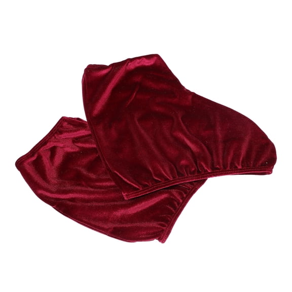 KAKOWELY 1 Pair Dark Red Polyester Boot Covers Ice Skates For Skaters And Friends