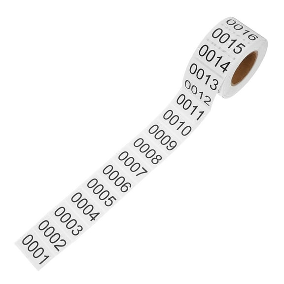 KAKOWELY 1 Roll Storage Box Classification Stickers White for Inventory Management Office Use