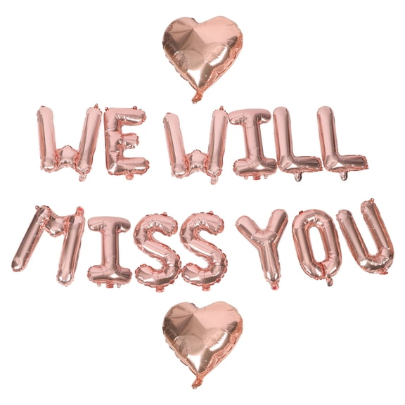 KAKOWELY 1 Set Alphabet Shape Balloon Decors Golden 18 Inch For School Graduation Balloons