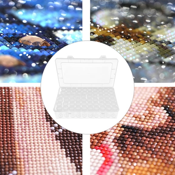 KAKOWELY 1 Set Clear Storage Boxes for Organizing Transparent Plastic Container for Artists