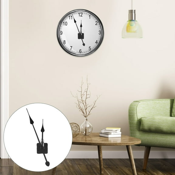 KAKOWELY 1 Set Clock Movement Kit Clock Motor Mechanism Plastic Black for Handyman
