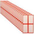 thumbnail image 1 of KAKOWELY 100 Sheets Rectangular White Name Accessories for Documents Daily Life, 1 of 8