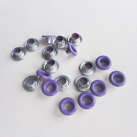 KAKOWELY 100PCS Grommets Eyelets Kit Tool Metal Grommet Kit Assorted Color for Mall Use Functional Snaps