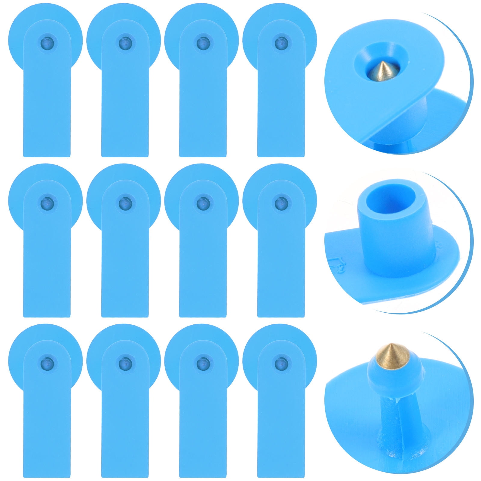 KAKOWELY 100Pack Cattle Id Tags for Identification and Tracking -Blue ...