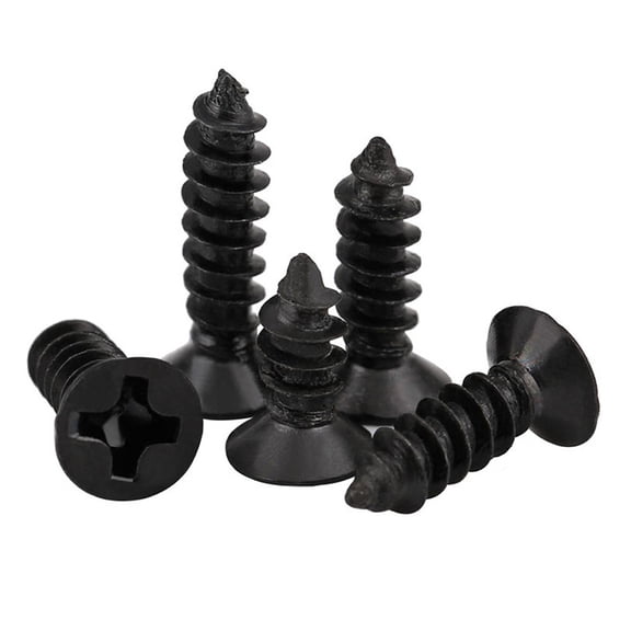 KAKOWELY 100Pcs Black Stainless Steel Drywall Nails with Flat Head for Home Use High Strength Durability