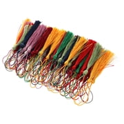 KAKOWELY 100Pcs Chinese Tassel Polyester Silk Tassels for Keychains Jewelry and Decoration Use