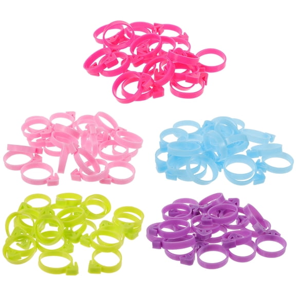 KAKOWELY 100Pcs Plastic Pastry Bag Ties for Cupcake Icing and Baking Bag Sealing
