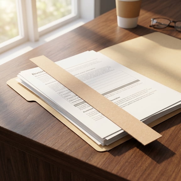KAKOWELY 100Pcs Document Binding Brown Acid-Free Paper for Archival Preservation and File Organization