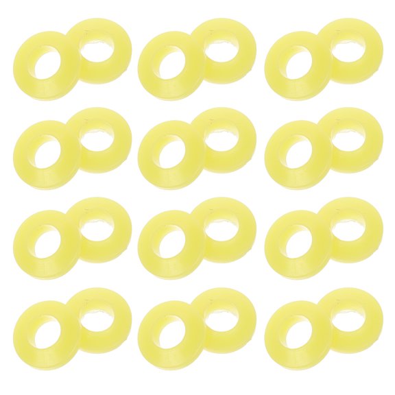 KAKOWELY 100Pcs Yellow Rubber Buffer for Car Accessories 0.8x0.8x0.2in