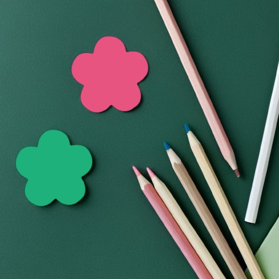 KAKOWELY 108Pcs Flower Paper Cutouts Durable Cardstock Diy Cutouts For Craft Enthusiasts And Students Spring
