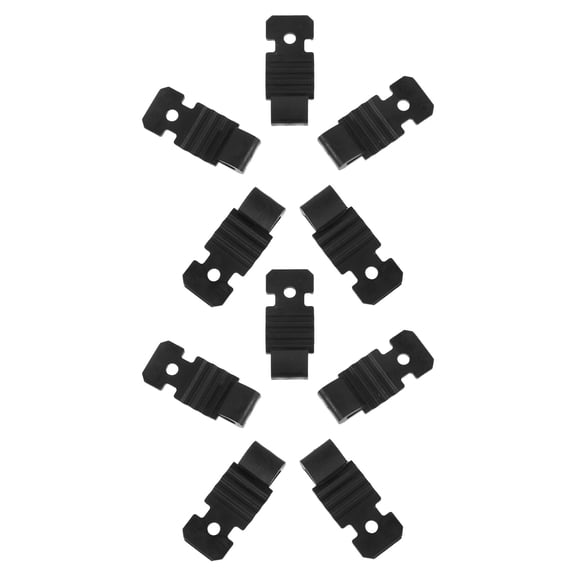 KAKOWELY 10Pcs Black Rearview Mirror Dash Cam Mount Clips Secure Fit Car Camera Holder