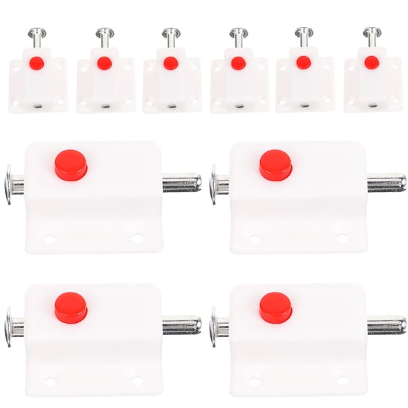 KAKOWELY 10Pcs Cabinet Lock Bolt Security Lock Latch for Windows 5x3.6cm