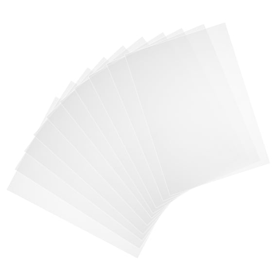 KAKOWELY 10Pcs Clear Plastic Sheets Impact Resistant Pc Panel for Indoor Outdoor Applications