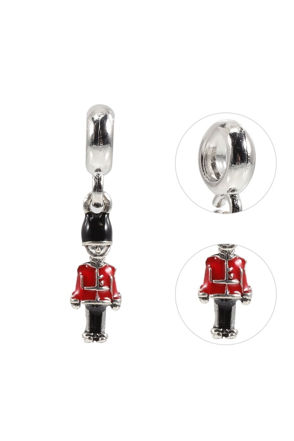 10Pcs Keychain Accessories Charms Nutcracker Shape for Diy Makers Decorations