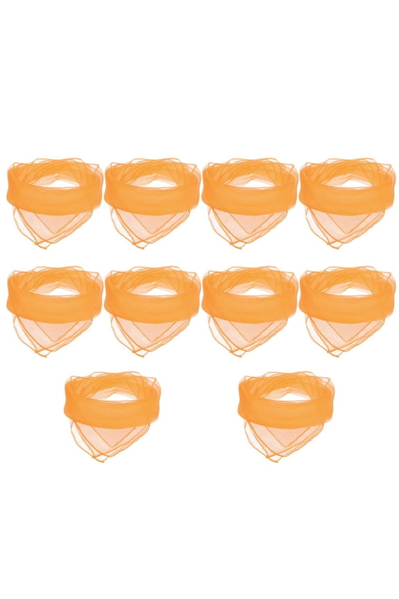 10Pcs Orange Chiffon Scarves for Dance and Juggling Dance Accessories