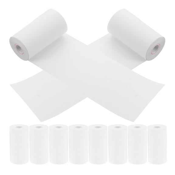 KAKOWELY 10Pcs Thermal Paper Rolls Standard Size For Supermarket White