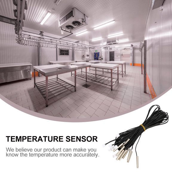 KAKOWELY 10Pcs Waterproof Temperature Probe Wire for Industrial Thermostat Temperature Controller