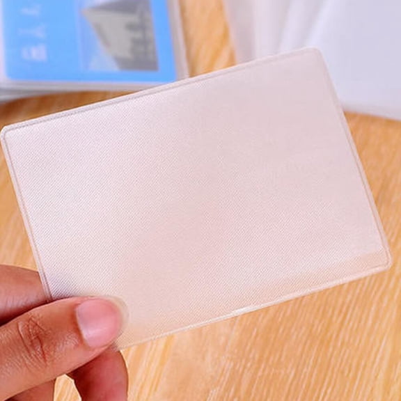 KAKOWELY 12pcs Bank Card Holder Protective Covers in Light Grey for Daily Use