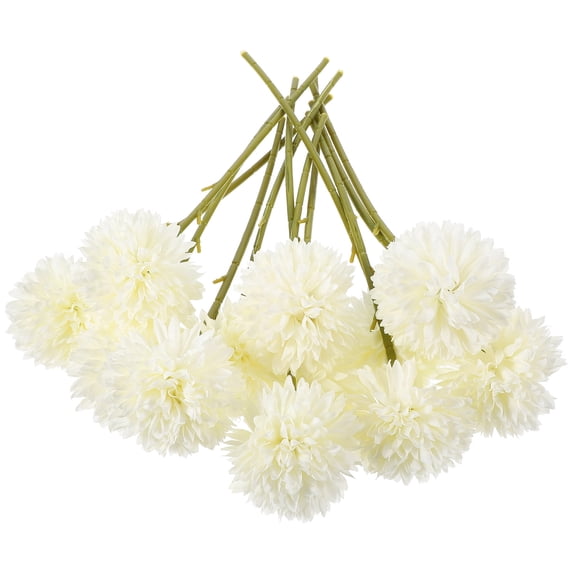 KAKOWELY 12Pcs Flower Decor for Home and Garden Realistic Design Small Balls Beige