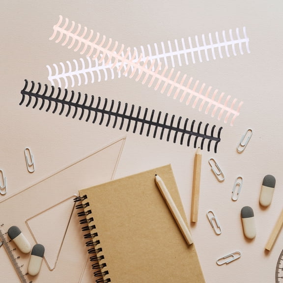 KAKOWELY 12Pcs Office Use Binding Spirals Small Flexible Notebook Coils for Custom Books
