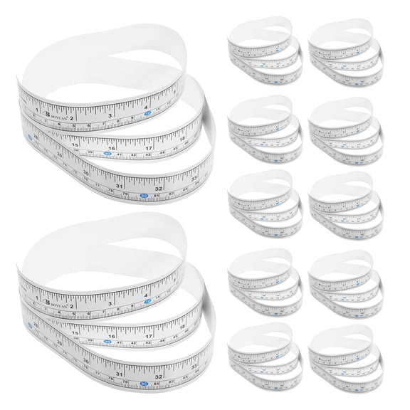 KAKOWELY 12Pcs Waterproof Fish Measuring Ruler Sticker with Dual Scale for Accurate Boat Measurement