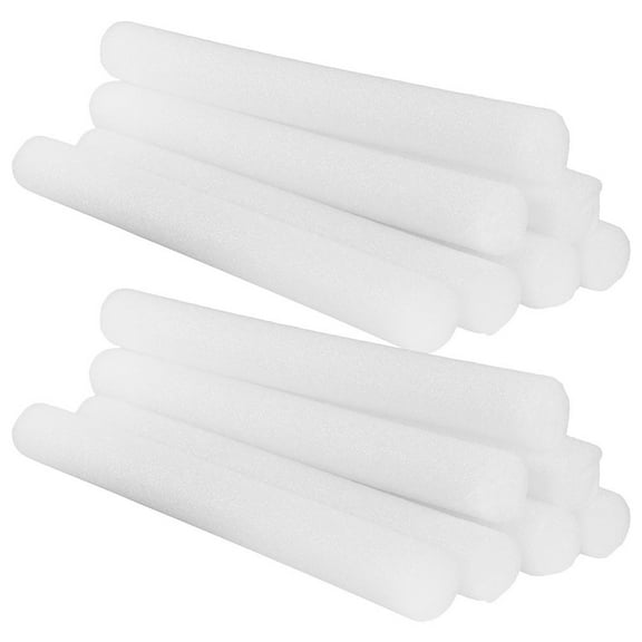 KAKOWELY 14Pcs White Foam Rods Couch Cushion Filling Sofa Slipcover Grip for Home Use Easy Installation