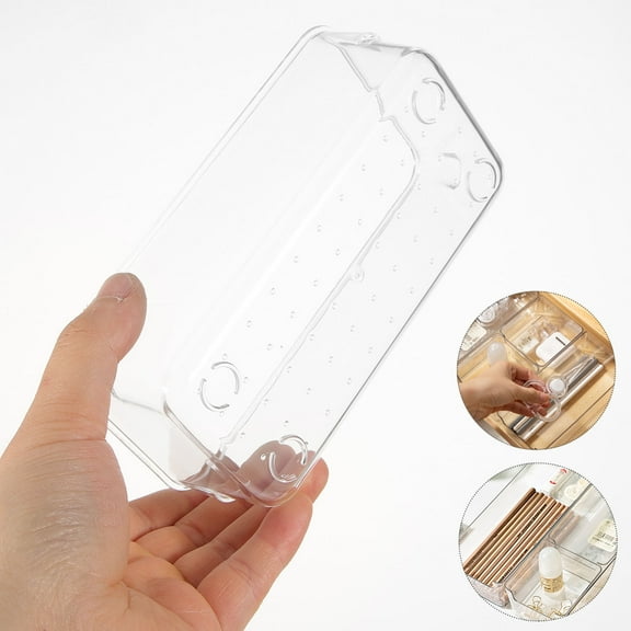 KAKOWELY 16Pcs Organizer Trays Transparent Plastic Storage Organizer For Men