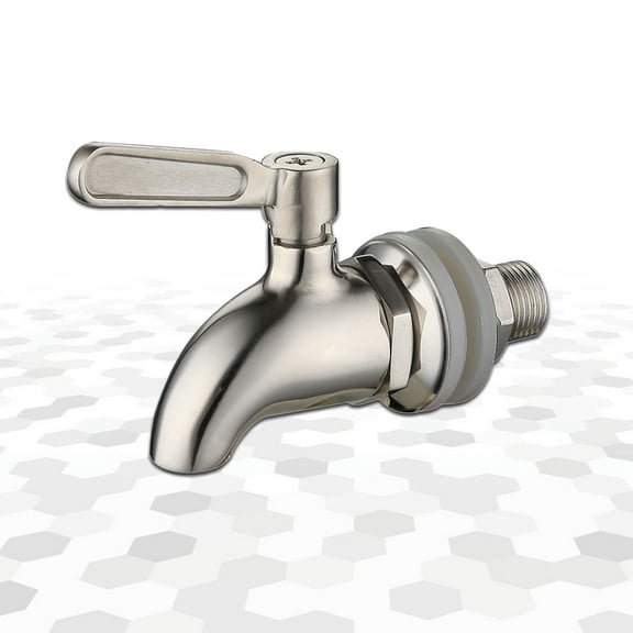 KAKOWELY 1Pack 304 Stainless Steel Wine Barrel Faucet for Bar Easy to Install Beverage Dispenser Spigot Tap