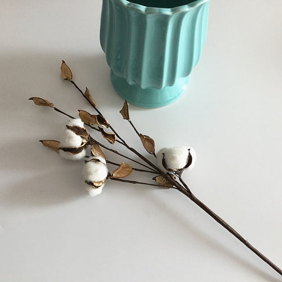 KAKOWELY 1Pack Artificial Cotton Decoration for Homeowners and Friends Rustic Style