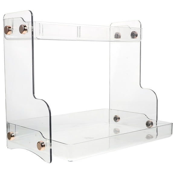 KAKOWELY 1Pack Bathroom Countertop Organizer with Transparent Design for Cosmetics and Perfume Organizing