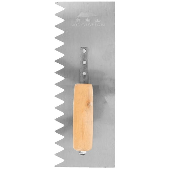 KAKOWELY 1Pack Brick Trowel Pointed Teeth Concrete Surface Finisher Tool Set