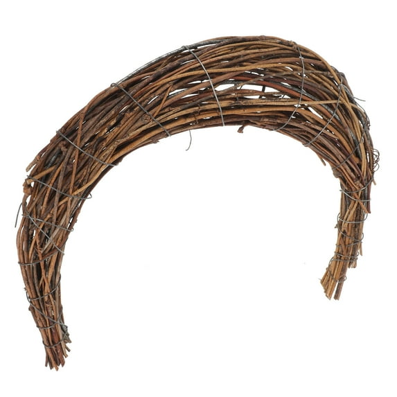 KAKOWELY 1Pack Diy Craft Wreath Rattan Ring For Weddings Outdoor Decor With Plastic Material
