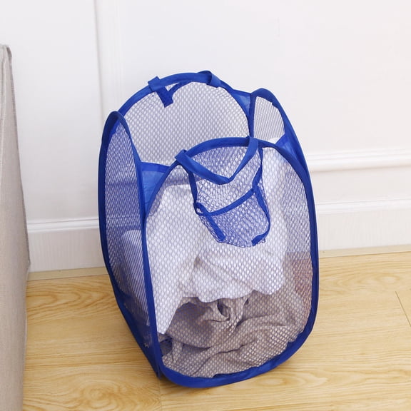 KAKOWELY 1Pack Laundry Mesh Hamper Collapsible Steel Wire for College Students Home Use
