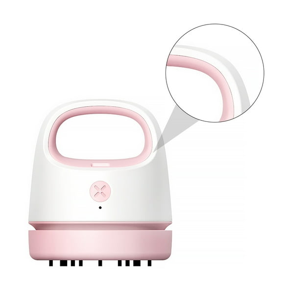 KAKOWELY 1Pack Pink Mini Desktop Duster With Usb Charging For Students Home Users Office Workers Car Cleaning