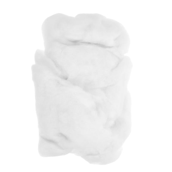 KAKOWELY 1Pack White Fiber Cotton Core Plush Stuffing for DIY Craft Projects Pillows Cushions