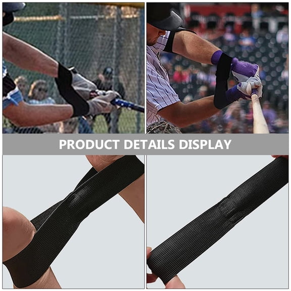 KAKOWELY 1Pair Baseball Batting Trainer Strap with Posture Correction and Arm Alignment Features Black