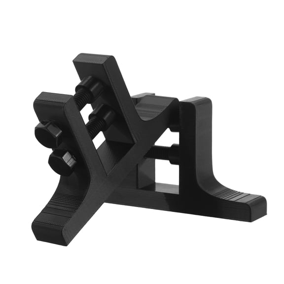 KAKOWELY 1Pair Desktop Mirror Stand Black with Adjustable Thickness for Home Display and Photo Holder