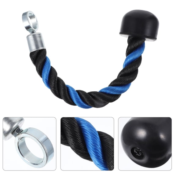 KAKOWELY 1Pc Fitness Pull Rope Heavy Duty Gym Exercise Cord with Smooth Rotating Movement