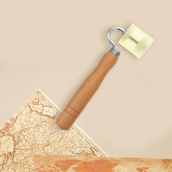 KAKOWELY 1Pc Wallpaper Seam Roller with Groove Design for Home Decoration 18.5X4Cm