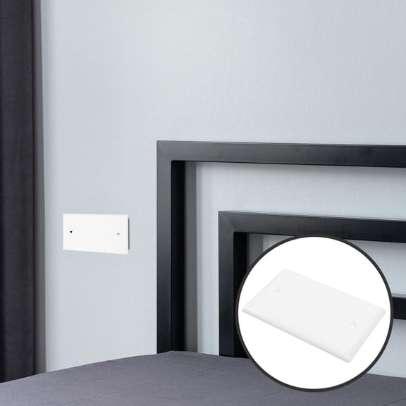 KAKOWELY 1Pcs Blank Outlet Cover Plastic Enhance Home Decor For Homeowners 4.53X2.76X0.39In