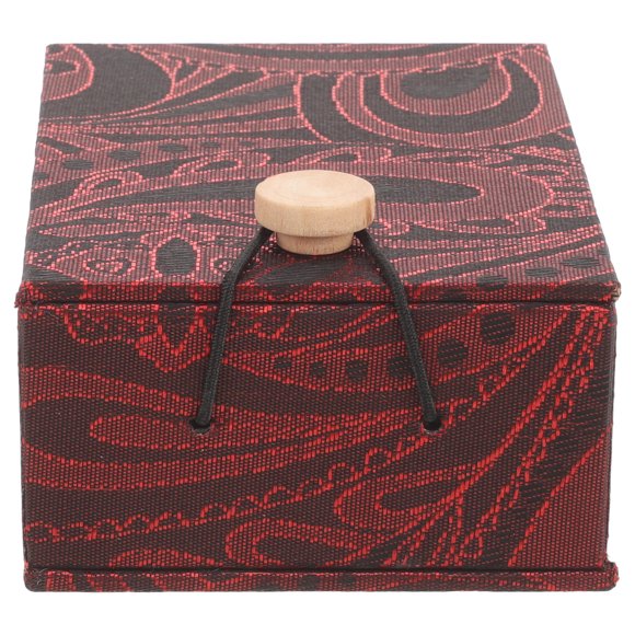 KAKOWELY 1Pcs Brown Vintage Style Plastic Linen Cloth present Box for Women Home Users Retail Stores 4.13x2.95x1.77in